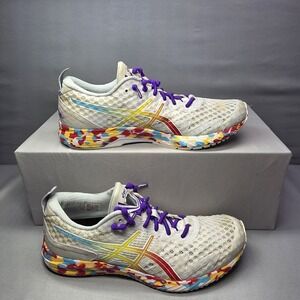 Asics Gel Noosa Tri 12 Fresh Ice White Athletic Shoes Womens 8 Rainbow Runners
